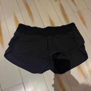 Size 8 Black lululemon shorts